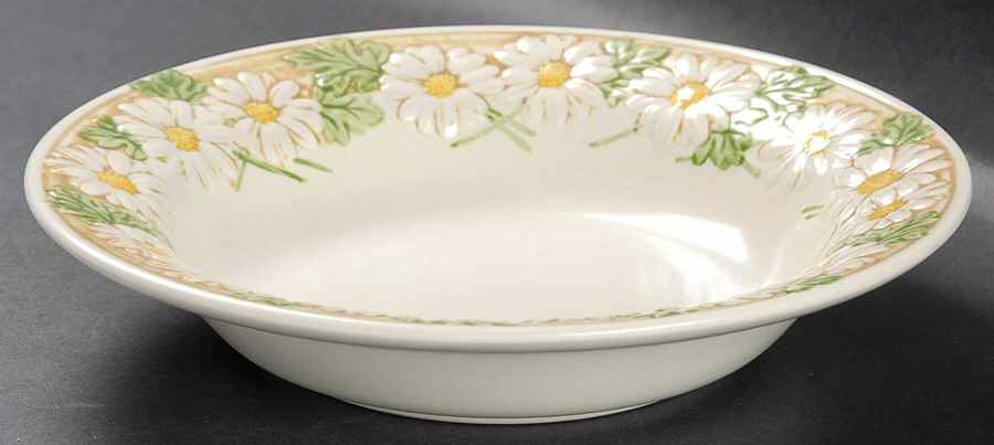 Sculptured Daisy Rim Soup Bowl by Metlox - Poppytrail - Vernon-1