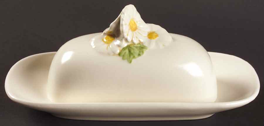 Sculptured Daisy 1/4 Lb Covered Butter by Metlox - Poppytrail - Vernon-1