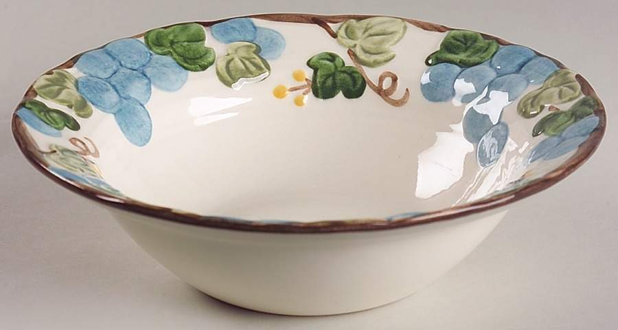 Sculptured Grape Rim Cereal Bowl by Metlox - Poppytrail - Vernon-1