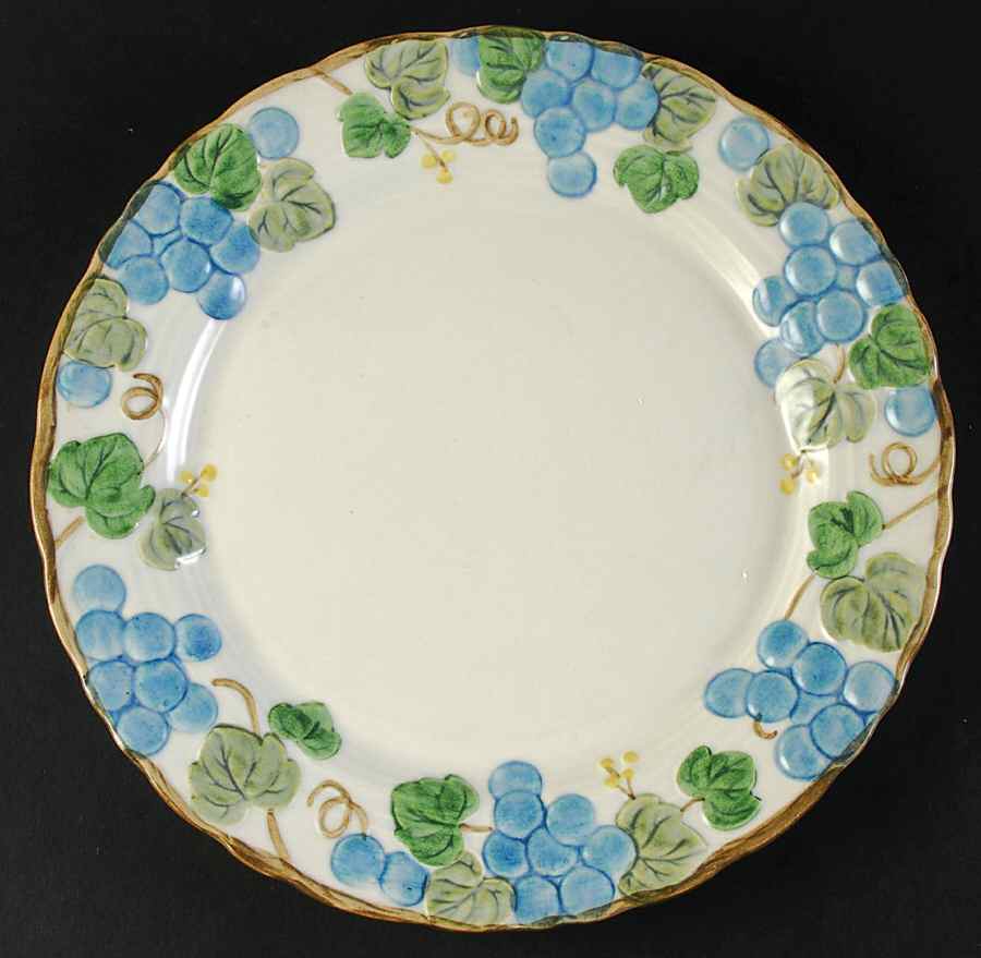 Sculptured Grape 12" Chop Plate (Round Platter) by Metlox - Poppytrail - Vernon-1