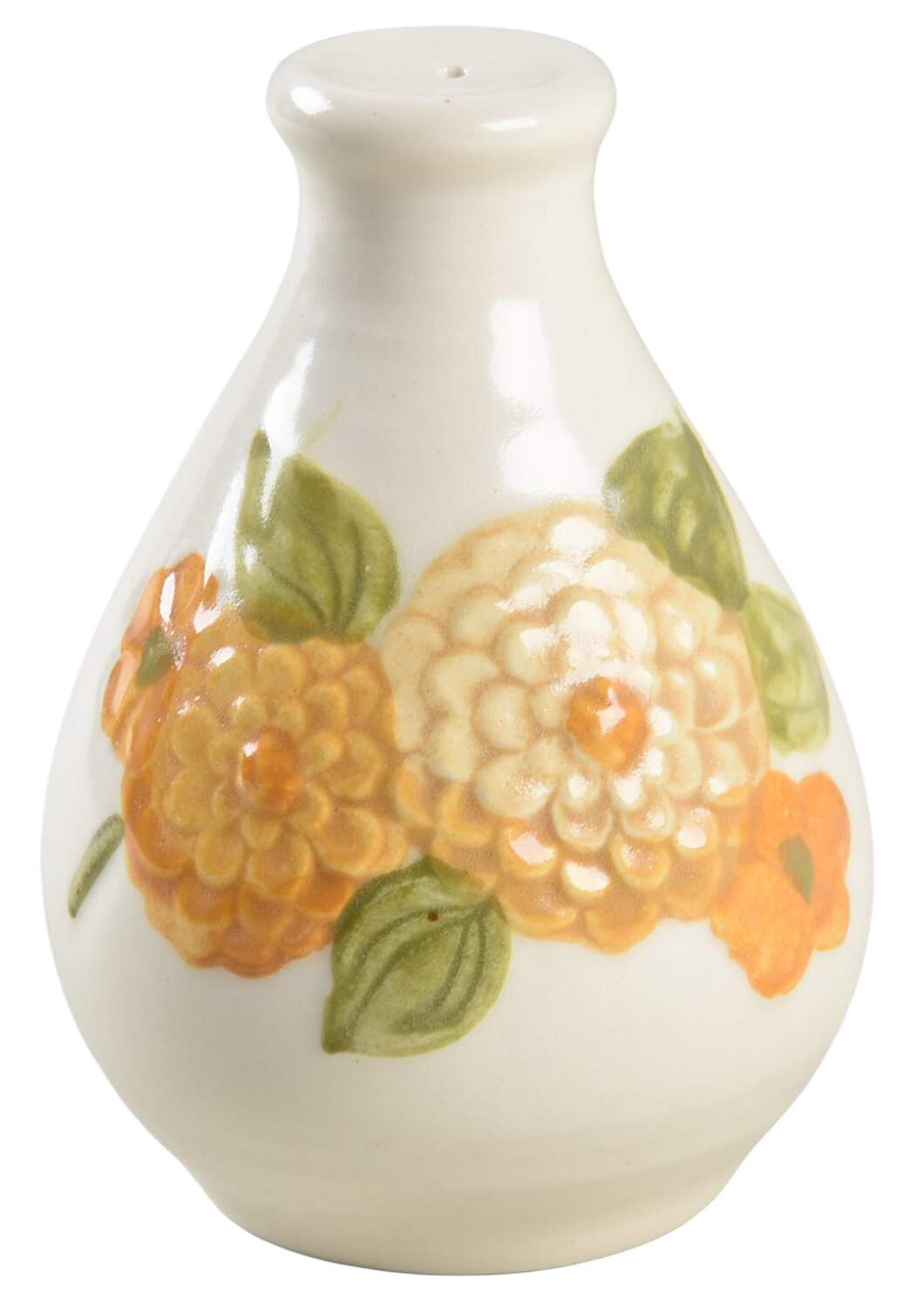 Sculptured Zinnia Salt Shaker by Metlox - Poppytrail - Vernon-1