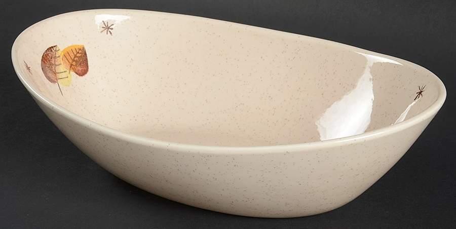 Sherwood 10" Oval Vegetable Bowl by Metlox - Poppytrail - Vernon-1