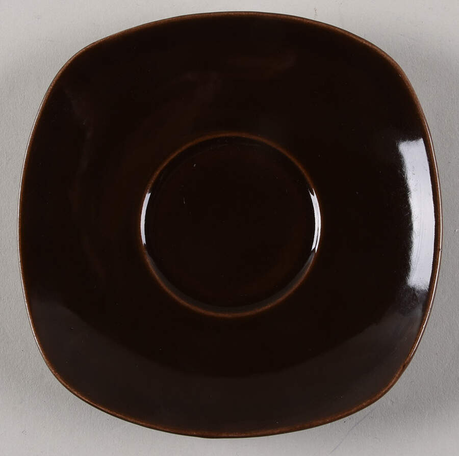 Shoreline Brown Saucer by Metlox - Poppytrail - Vernon-1