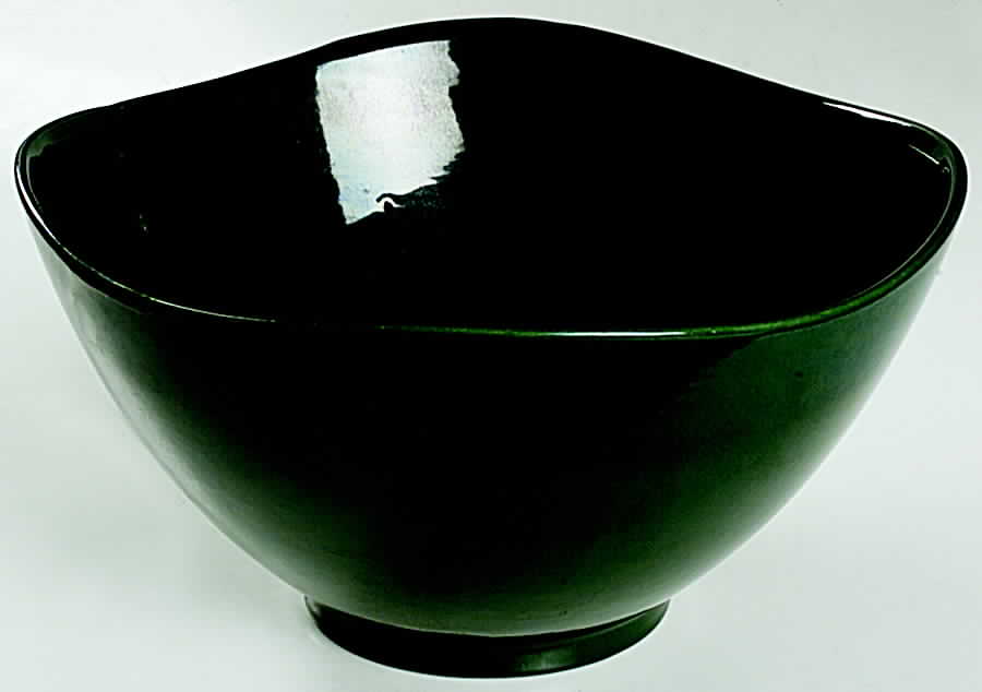 Shoreline Green 12" Large Salad Serving Bowl by Metlox - Poppytrail - Vernon-1