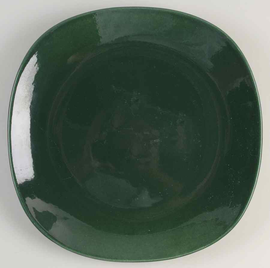 Shoreline Green 12" Chop Plate (Round Platter) by Metlox - Poppytrail - Vernon-1