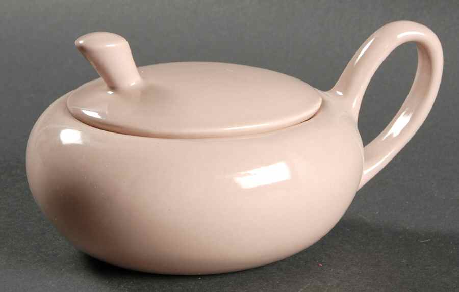 Shoreline Wet Sand Sugar Bowl & Lid by Metlox - Poppytrail - Vernon-1