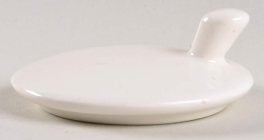 Shoreline White Lid for Sugar Bowl by Metlox - Poppytrail - Vernon-1