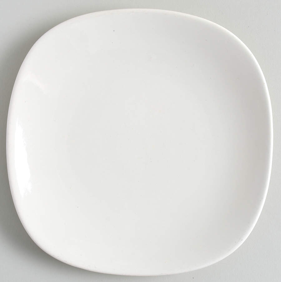 Shoreline White Salad Plate by Metlox - Poppytrail - Vernon-1