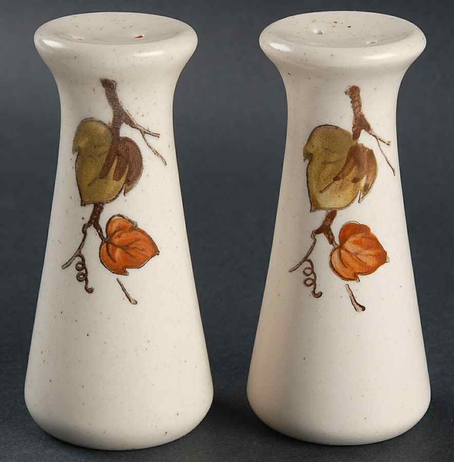 Sierra Flower Salt & Pepper Set by Metlox - Poppytrail - Vernon-1