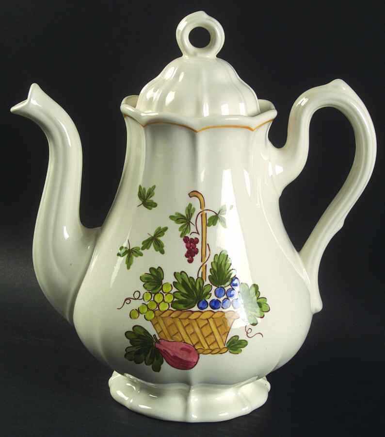 Sorrento Coffee Pot & Lid by Metlox - Poppytrail - Vernon-1