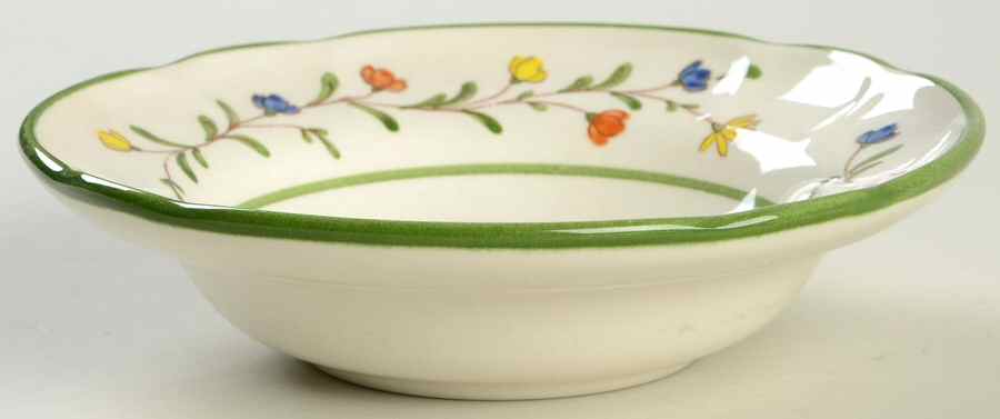 Spring Garland Rim Fruit/Dessert (Sauce) Bowl by Metlox - Poppytrail - Vernon-1