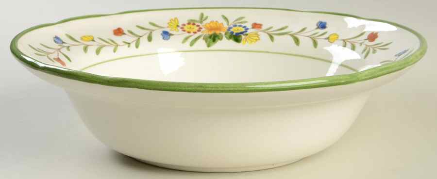 Spring Garland 10" Round Vegetable Bowl by Metlox - Poppytrail - Vernon-1