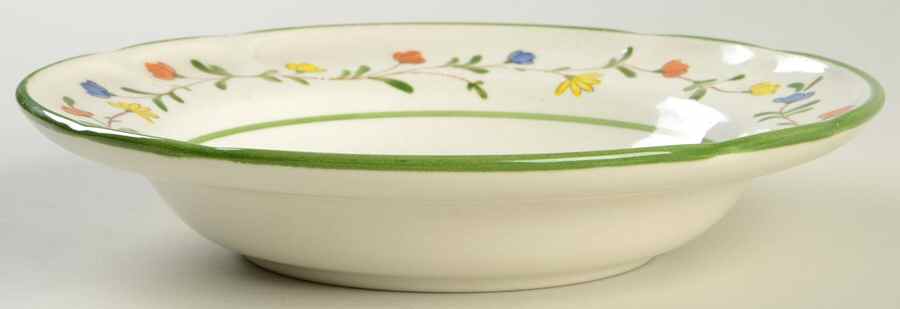 Spring Garland Rim Soup Bowl by Metlox - Poppytrail - Vernon-1