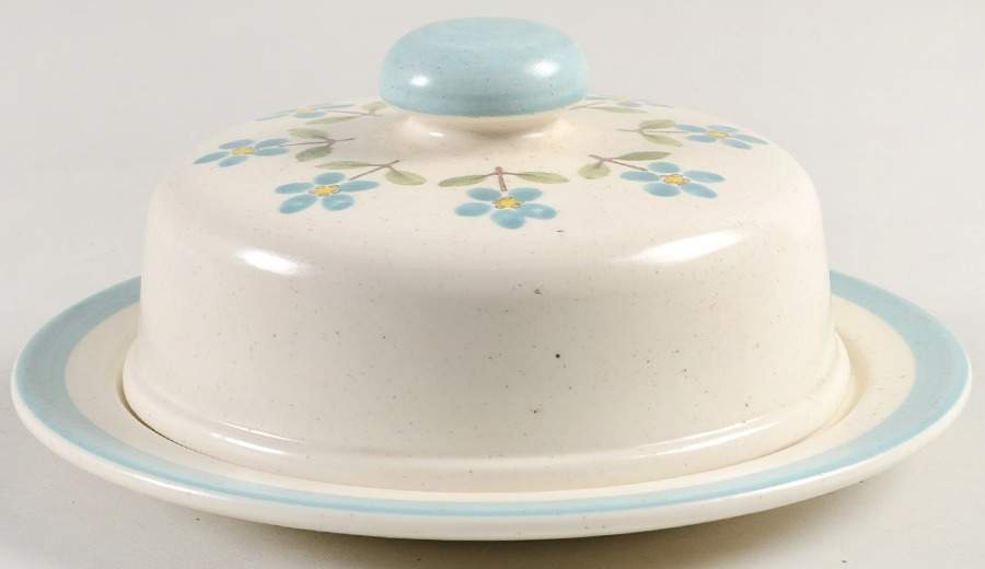 Springtime Round Covered Butter by Metlox - Poppytrail - Vernon-1