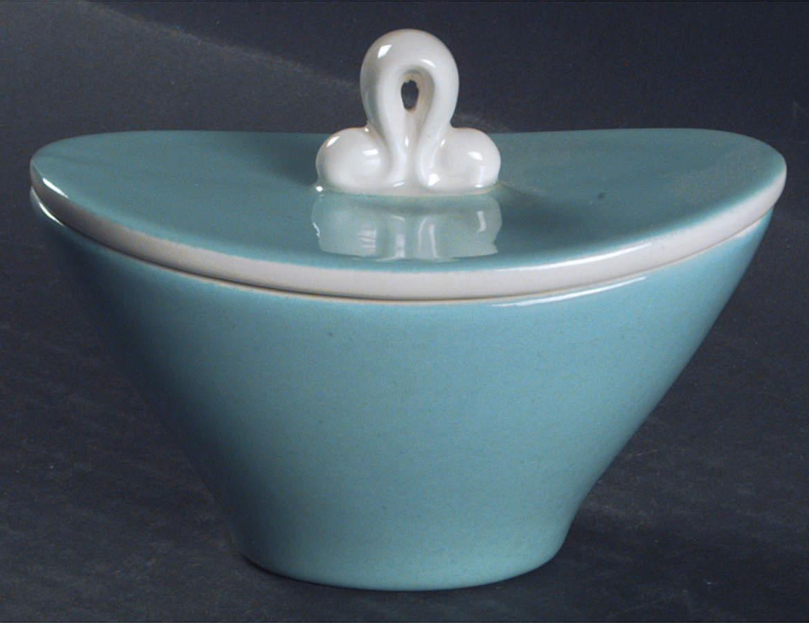 Street Scene Sugar Bowl & Lid by Metlox - Poppytrail - Vernon-1