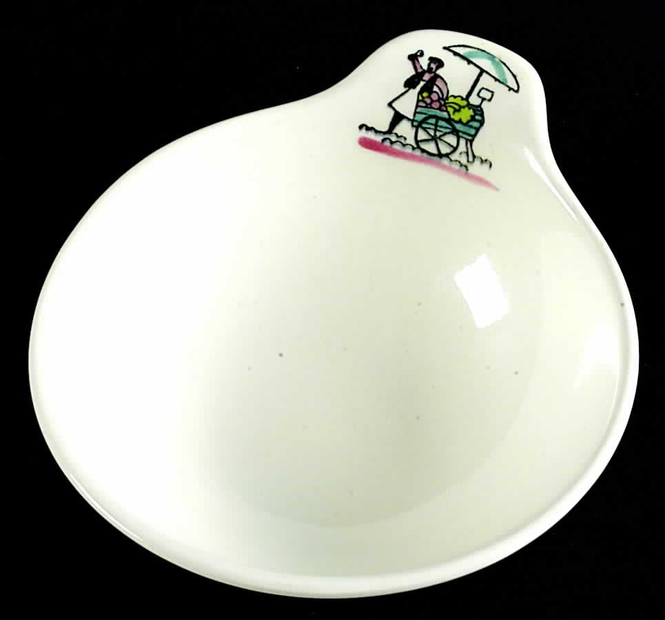Street Scene Lugged Soup Bowl by Metlox - Poppytrail - Vernon-1