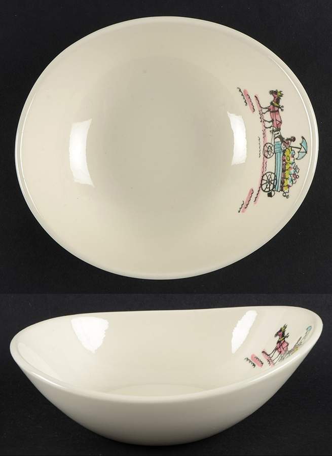 Street Scene Coupe Soup Bowl by Metlox - Poppytrail - Vernon-1