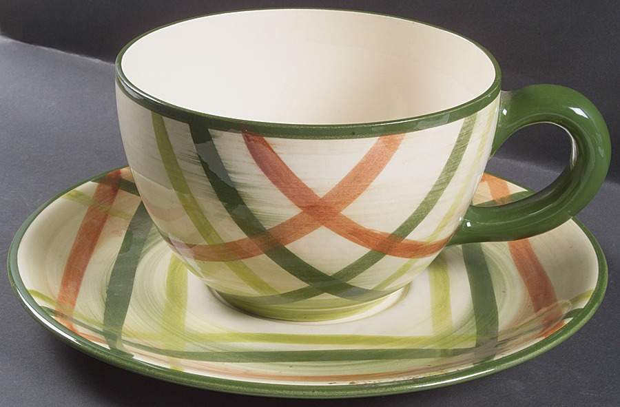 Tam O'shanter Colossal Cup & Saucer Set by Metlox - Poppytrail - Vernon-1