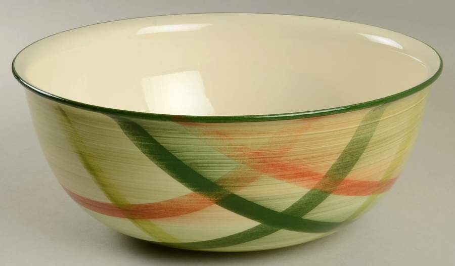 Tam O'shanter 10" Large Salad Serving Bowl by Metlox - Poppytrail - Vernon-1
