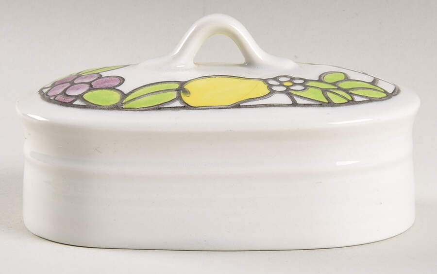 Tiffany Lid for 1/4 Lb Butter by Metlox - Poppytrail - Vernon-1