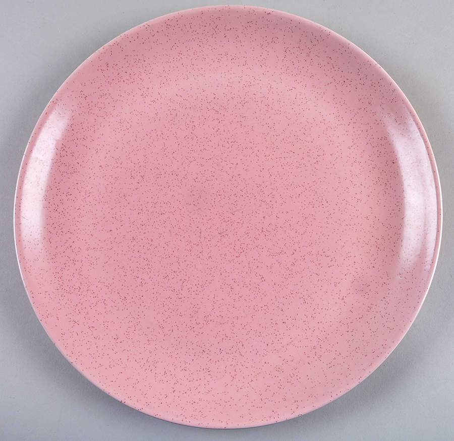 Tickled Pink 13" Chop Plate (Round Platter) by Metlox - Poppytrail - Vernon-1