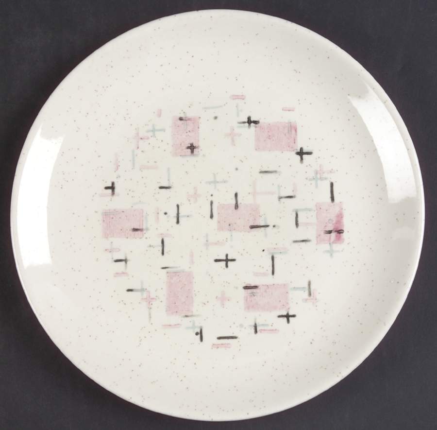 Tickled Pink Salad Plate by Metlox - Poppytrail - Vernon-1