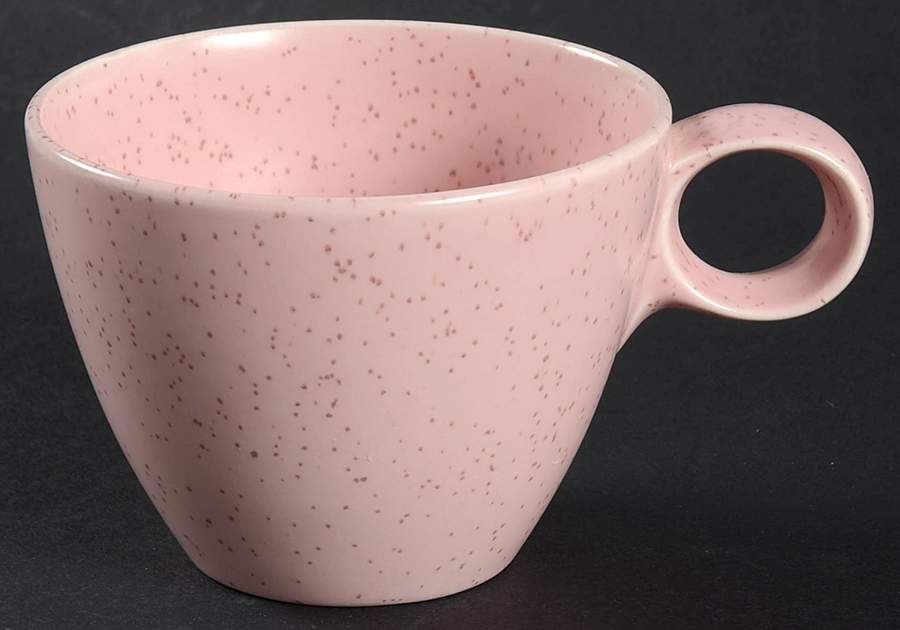 Tickled Pink Flat Cup by Metlox - Poppytrail - Vernon-1