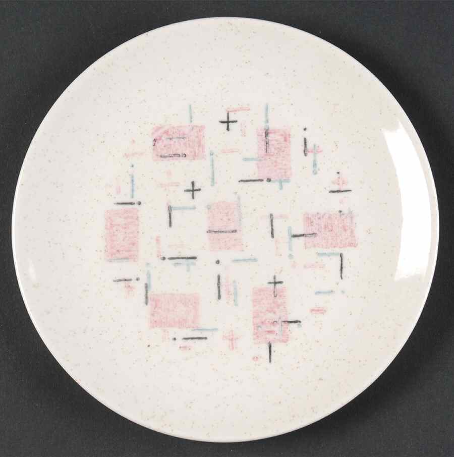 Tickled Pink Bread & Butter Plate by Metlox - Poppytrail - Vernon-1