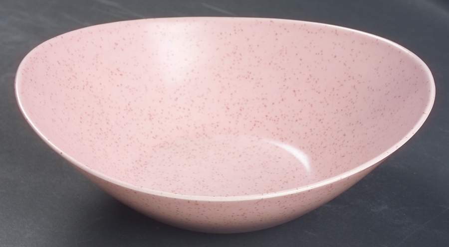 Tickled Pink 9" Oval Vegetable Bowl by Metlox - Poppytrail - Vernon-1