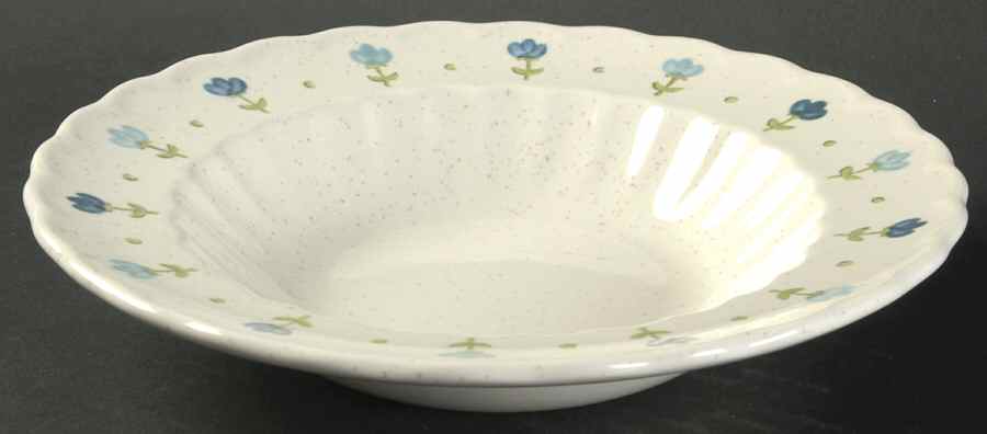 True Blue Rim Soup Bowl by Metlox - Poppytrail - Vernon-1