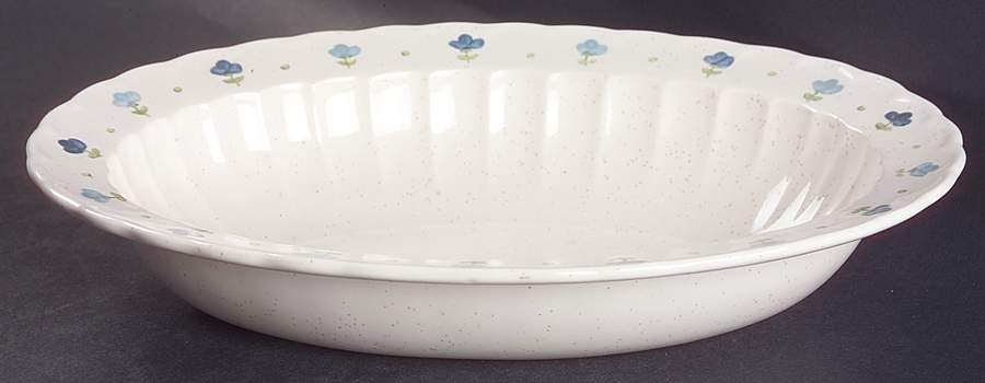 True Blue 11" Oval Vegetable Bowl by Metlox - Poppytrail - Vernon-1