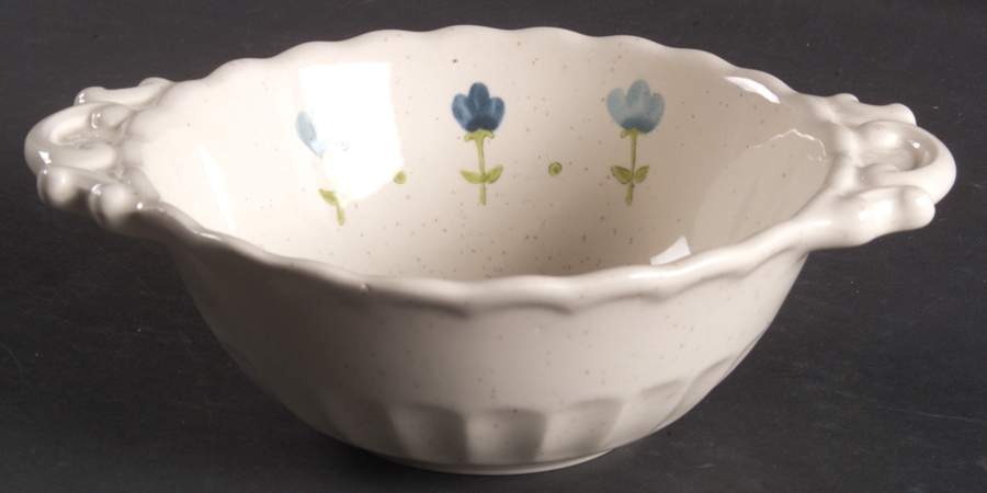 True Blue Lugged Cereal Bowl by Metlox - Poppytrail - Vernon-1
