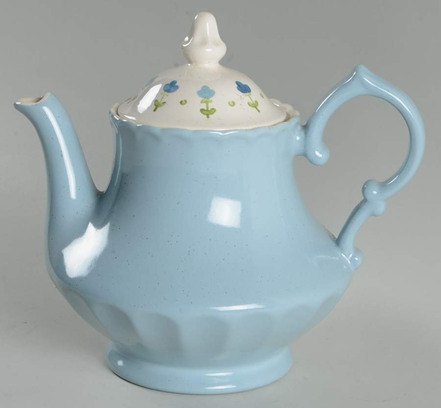 True Blue Teapot & Lid by Metlox - Poppytrail - Vernon-1