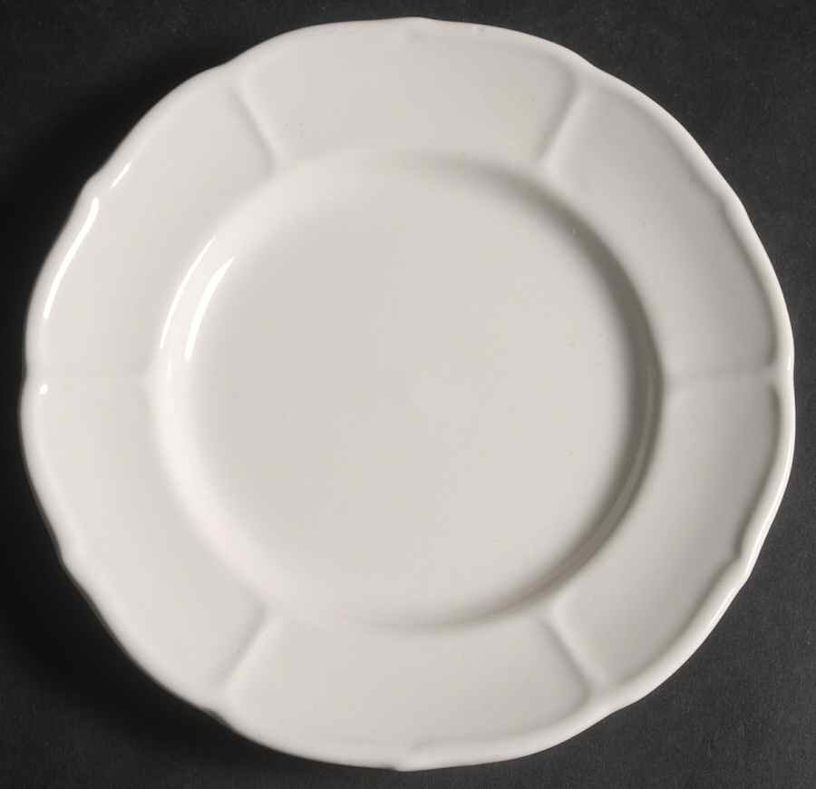 Tradition White Bread & Butter Plate by Metlox - Poppytrail - Vernon-1