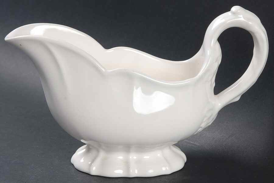 Tradition White Gravy Boat by Metlox - Poppytrail - Vernon-1