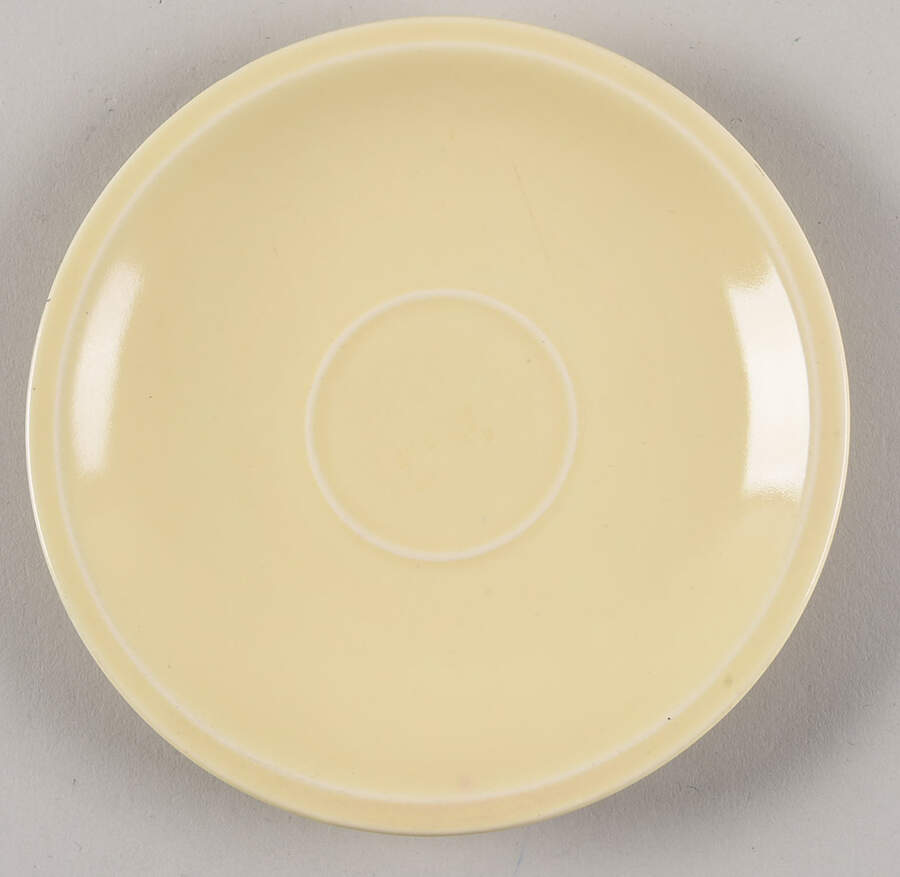 Ultra California Yellow (Buttercup) Saucer by Metlox - Poppytrail - Vernon-1