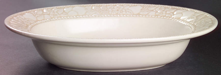 Vernon Antiqua 12" Oval Vegetable Bowl by Metlox - Poppytrail - Vernon-1