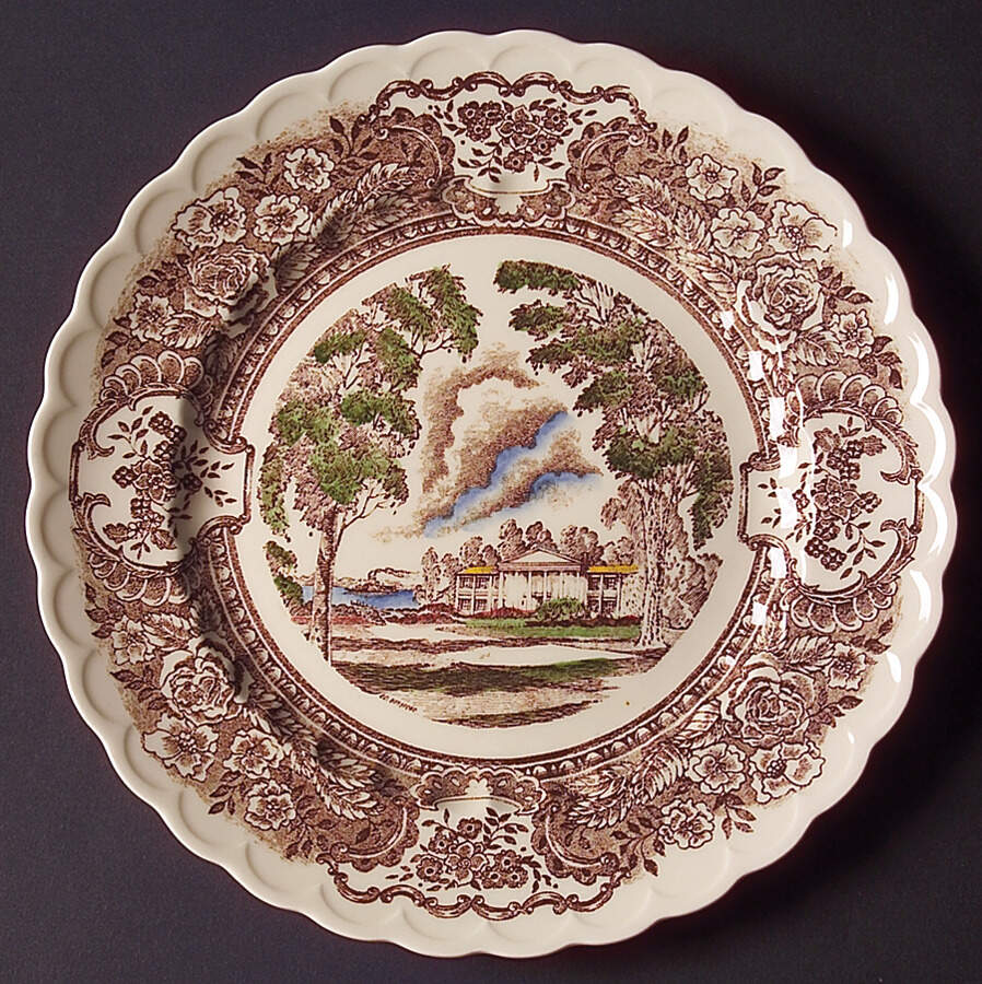 Vernon's 1860 Luncheon Plate by Metlox - Poppytrail - Vernon-1
