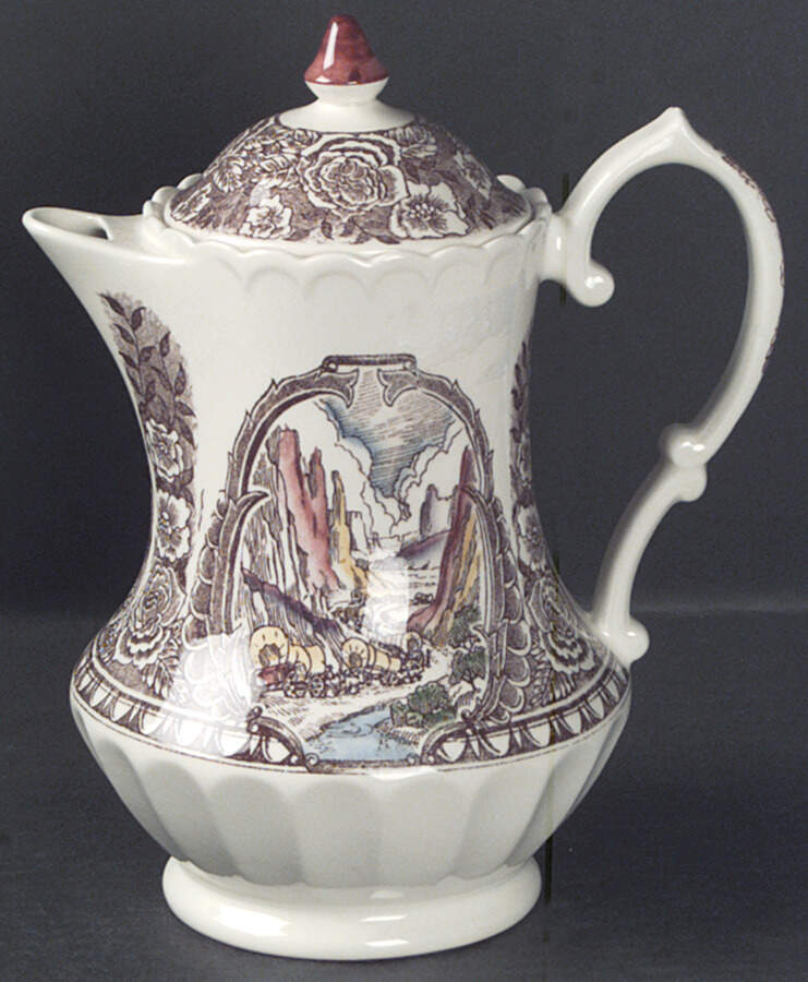 Vernon's 1860 Coffee Pot & Lid by Metlox - Poppytrail - Vernon-1