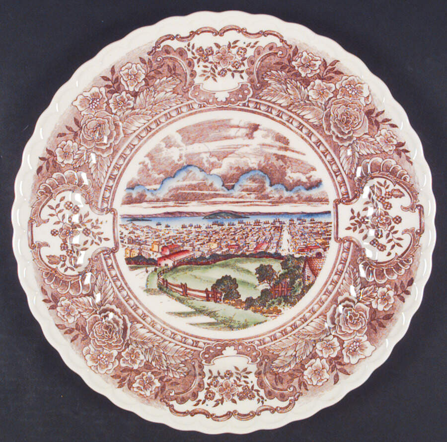 Vernon's 1860 14" Chop Plate (Round Platter) by Metlox - Poppytrail - Vernon-1