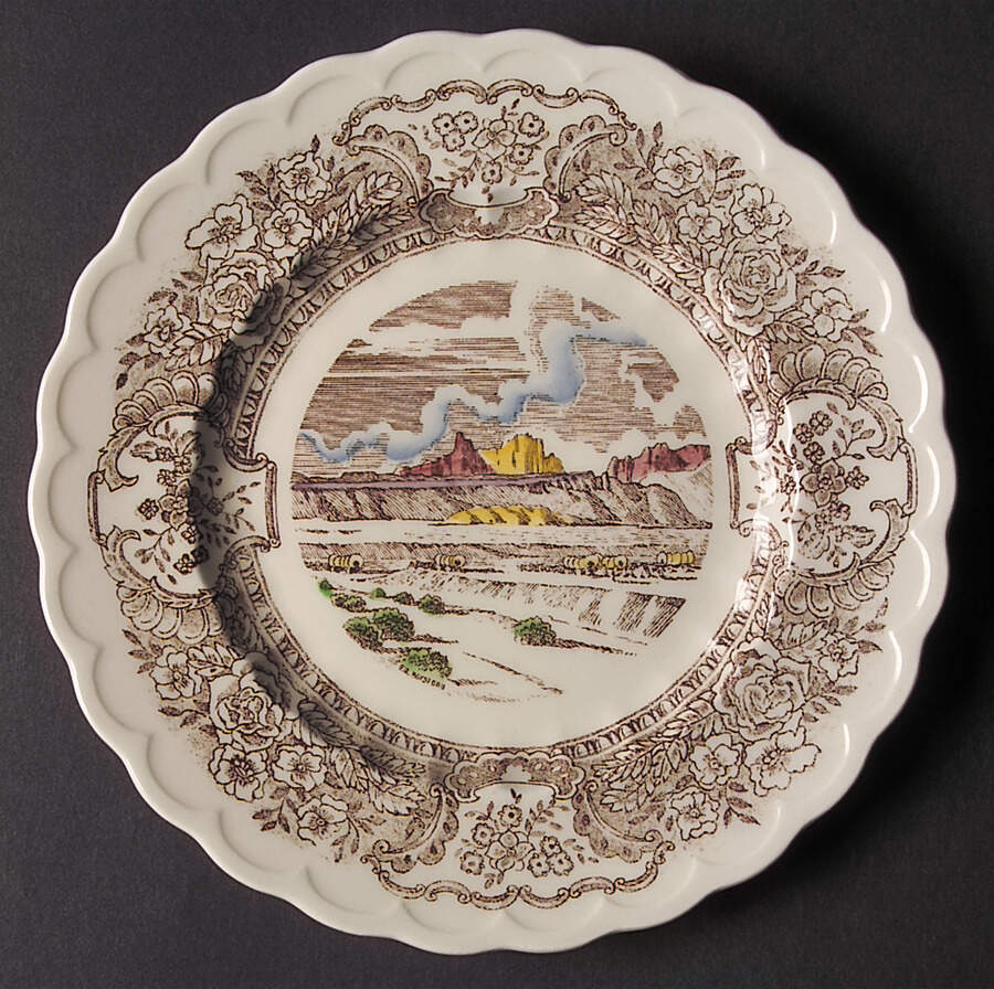 Vernon's 1860 Bread & Butter Plate by Metlox - Poppytrail - Vernon-1