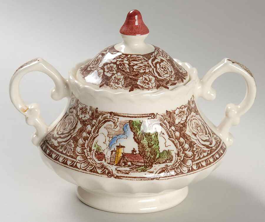 Vernon's 1860 Sugar Bowl & Lid by Metlox - Poppytrail - Vernon-1