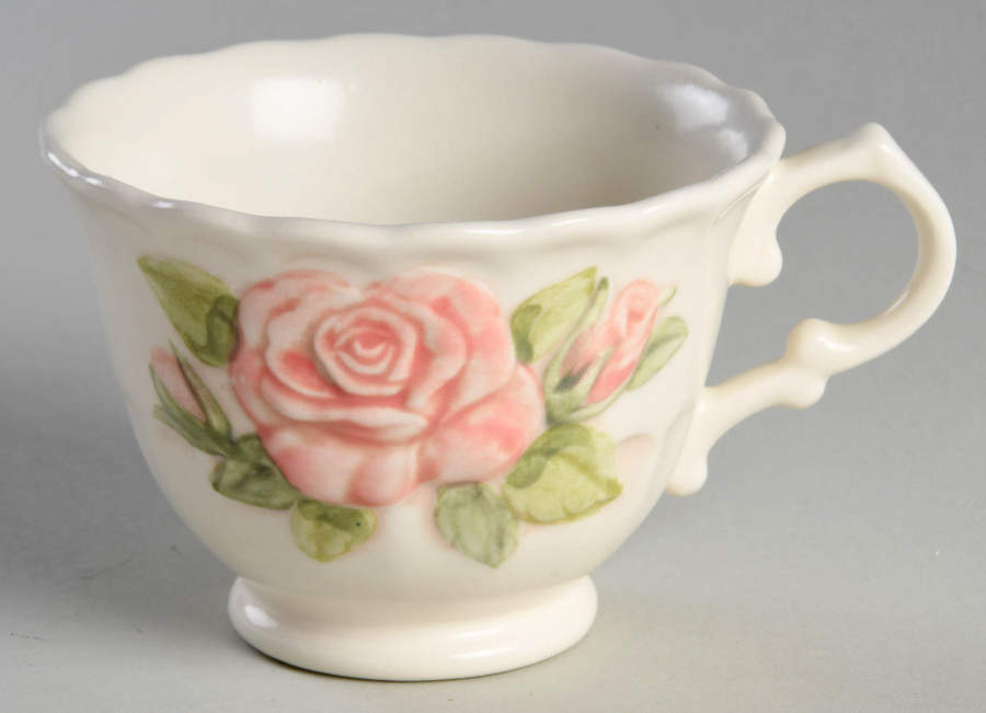 Vernon Rose Pink Footed Cup by Metlox - Poppytrail - Vernon-1