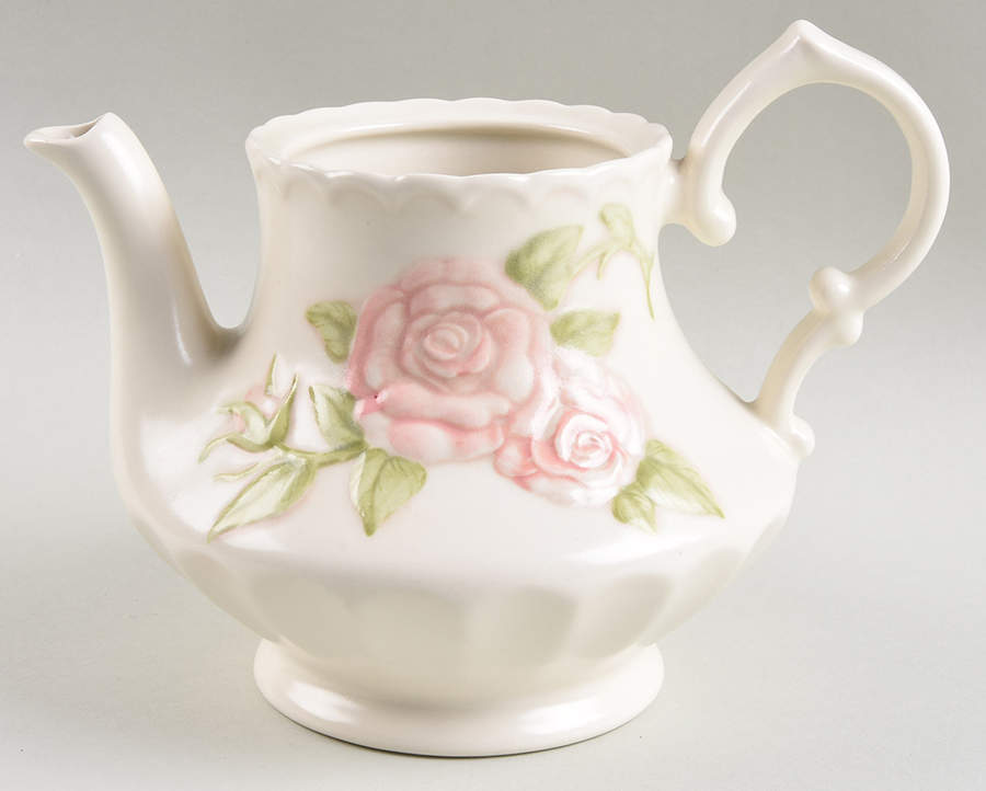 Vernon Rose Pink Teapot No Lid by Metlox - Poppytrail - Vernon-1