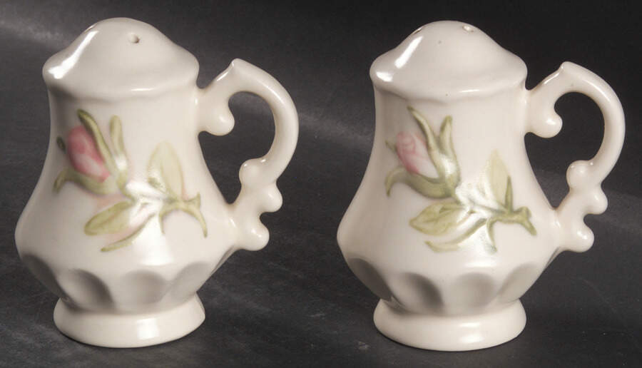 Vernon Rose Pink Salt & Pepper Set by Metlox - Poppytrail - Vernon-1