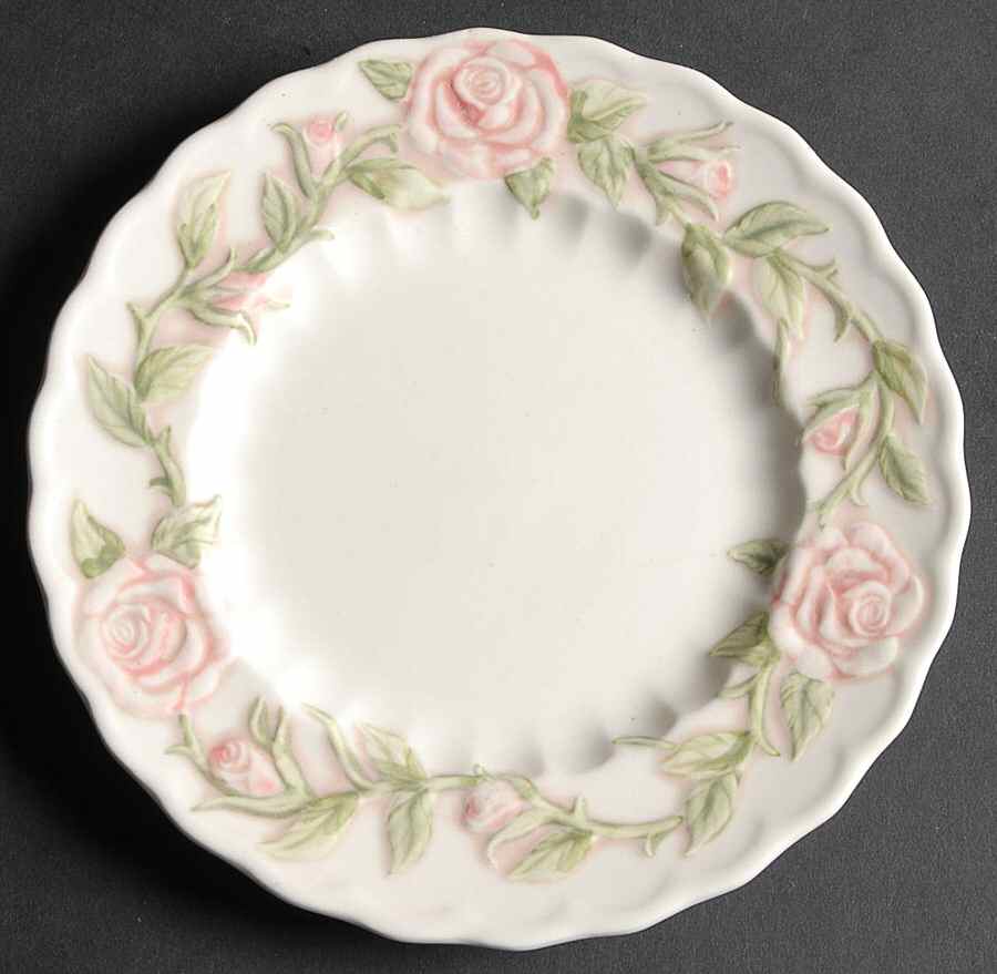 Vernon Rose Pink Bread & Butter Plate by Metlox - Poppytrail - Vernon-1