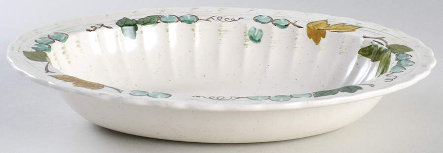 Vineyard 11" Oval Vegetable Bowl by Metlox - Poppytrail - Vernon-1
