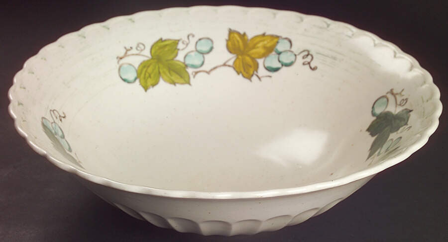Vineyard 12" Large Salad Serving Bowl by Metlox - Poppytrail - Vernon-1