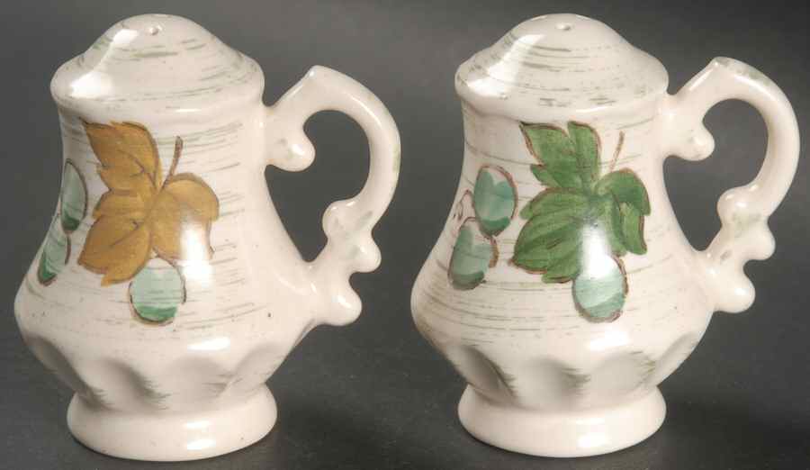 Vineyard Salt & Pepper Set by Metlox - Poppytrail - Vernon-1