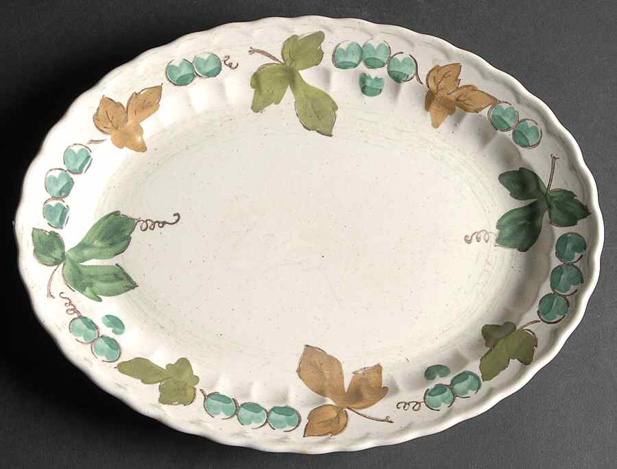 Vineyard 12" Oval Serving Platter by Metlox - Poppytrail - Vernon-1